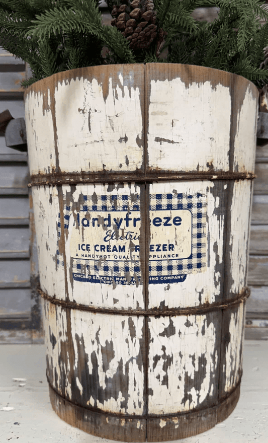 Vintage Ice Cream Bucket - Veranda Cafe & Mercantile