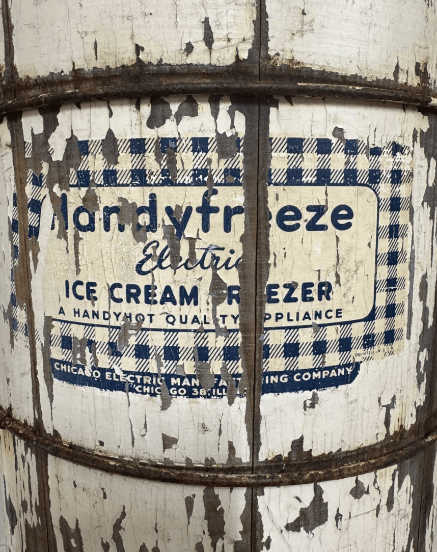 Vintage Ice Cream Bucket - Veranda Cafe & Mercantile