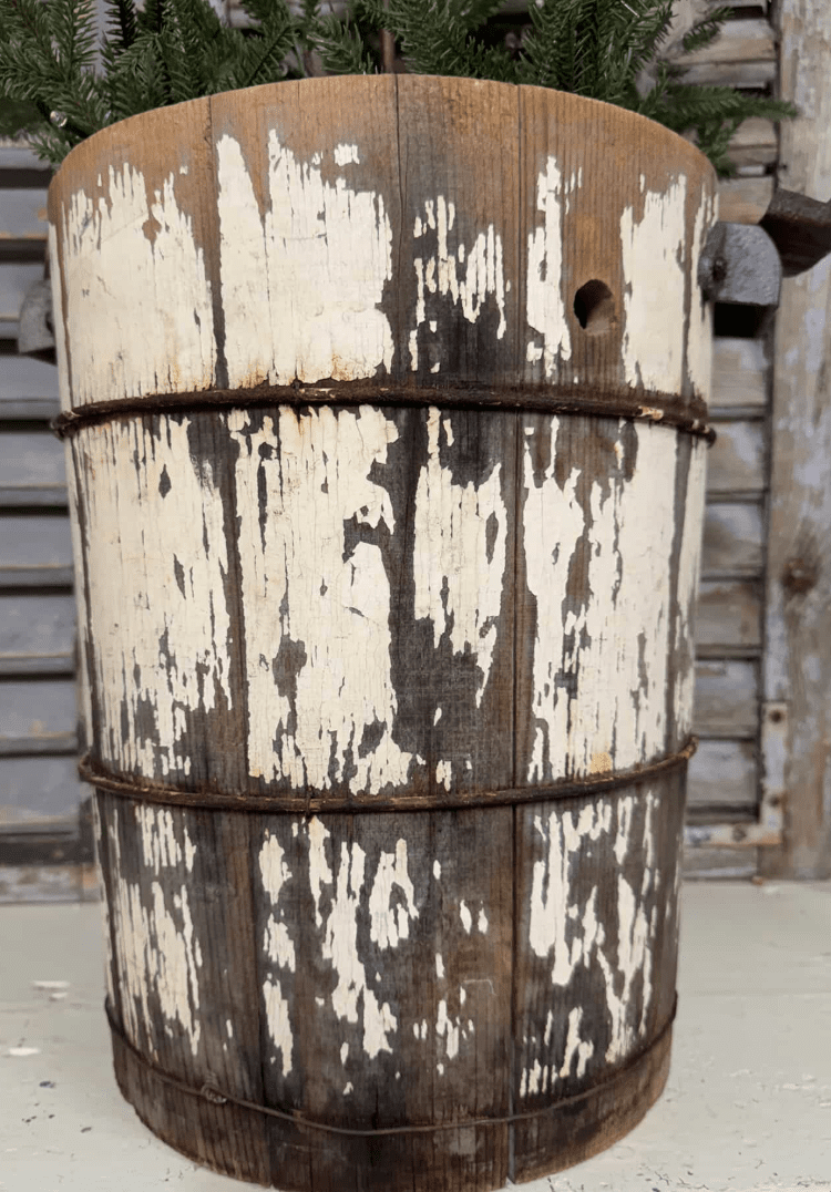 Vintage Ice Cream Bucket - Veranda Cafe & Mercantile