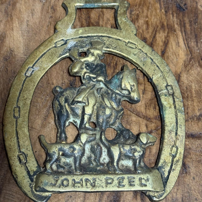 Vintage John Peel Horse Brass - Veranda Cafe & Mercantile