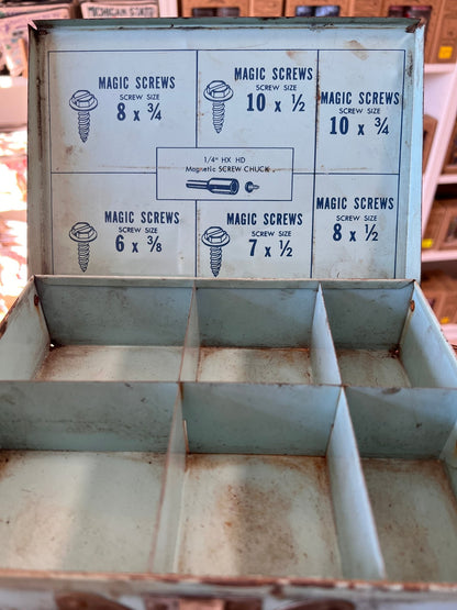 Vintage Metal MAGIC SCREW KIT Organizer - Veranda Cafe & Mercantile
