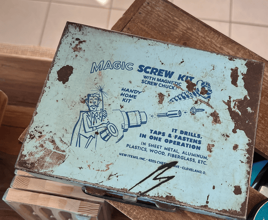 Vintage Metal MAGIC SCREW KIT Organizer - Veranda Cafe & Mercantile