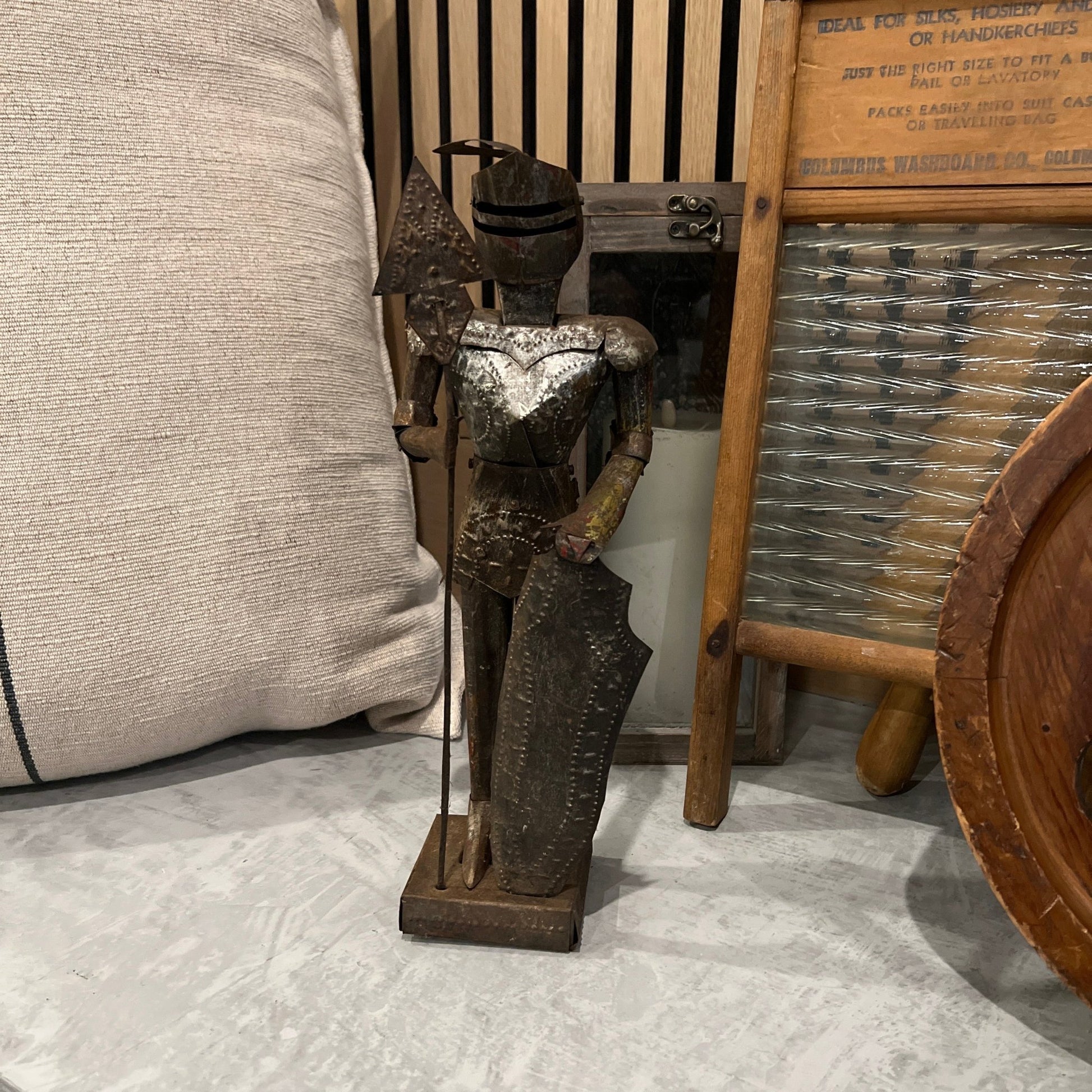 Vintage Mexican Folk Art Spartan Sculpture - Veranda Cafe & Mercantile