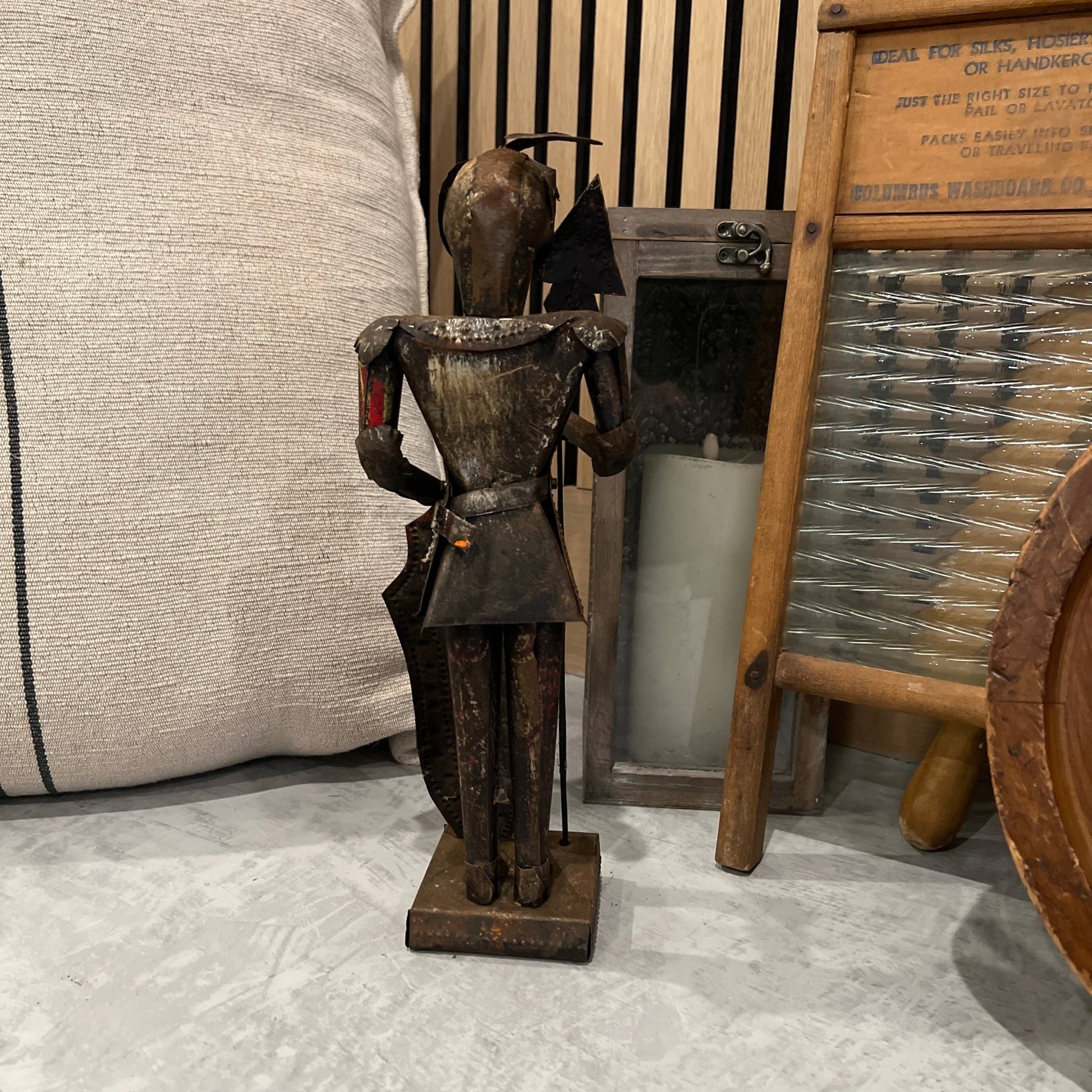 Vintage Mexican Folk Art Spartan Sculpture - Veranda Cafe & Mercantile
