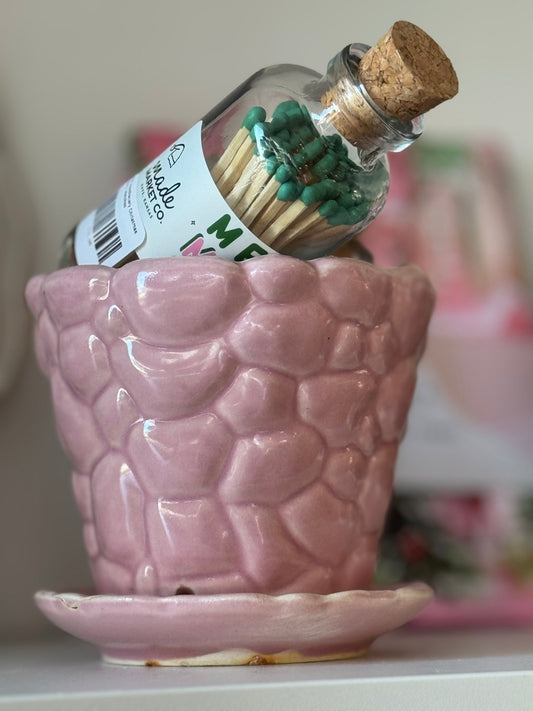 Vintage Pink McCoy Planter - Veranda Cafe & Mercantile