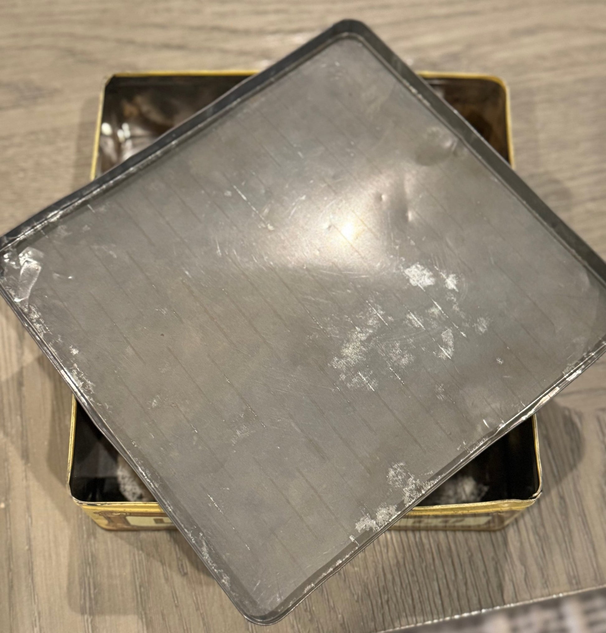 Vintage Tin for Lefèvre - Utile (LU) "Le Champagne" Biscuits - Veranda Cafe & Mercantile