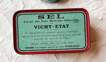 Vintage Vichy Tin - Veranda Cafe & Mercantile