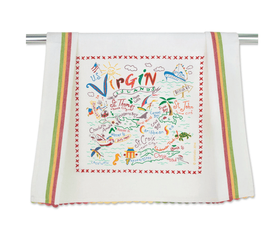 Virgin Islands Dish Towel - Veranda Cafe & Mercantile