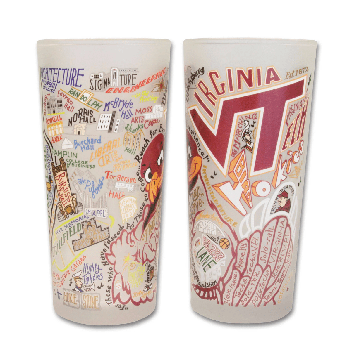 Virginia Tech Drinking Glass Set - Veranda Cafe & Mercantile
