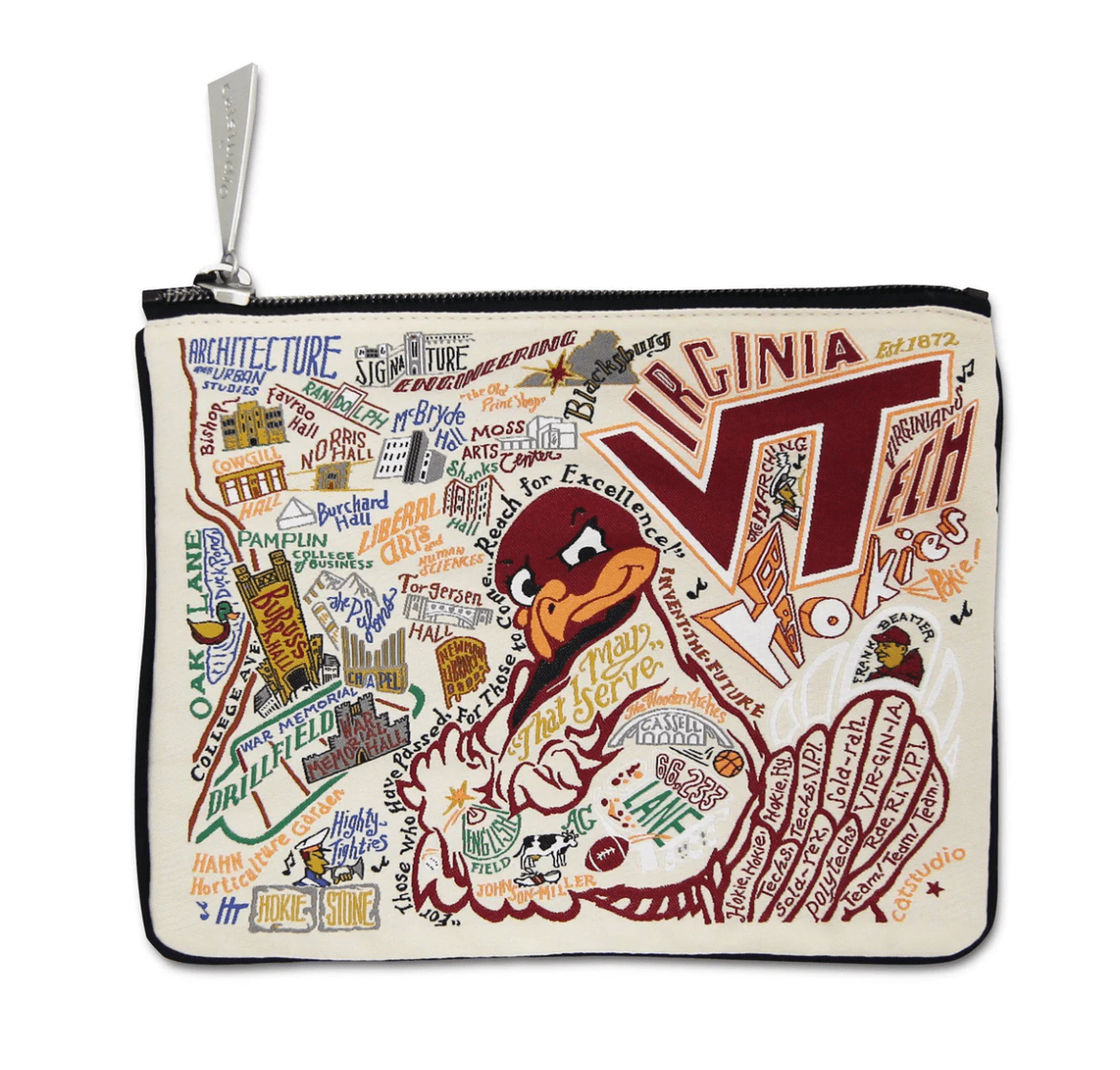 Virginia Tech Zip Pouch - Veranda Cafe & Mercantile