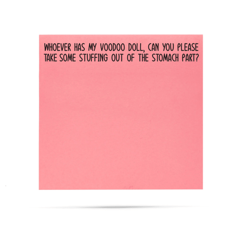 Voodoo doll Sticky Notes - Veranda Cafe & Mercantile