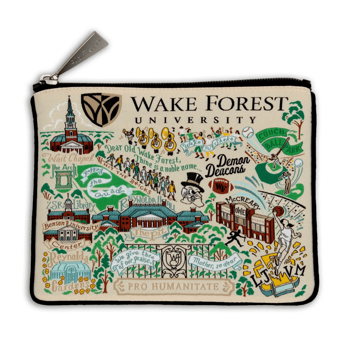 Wake Forest University Zip Pouch - Veranda Cafe & Mercantile