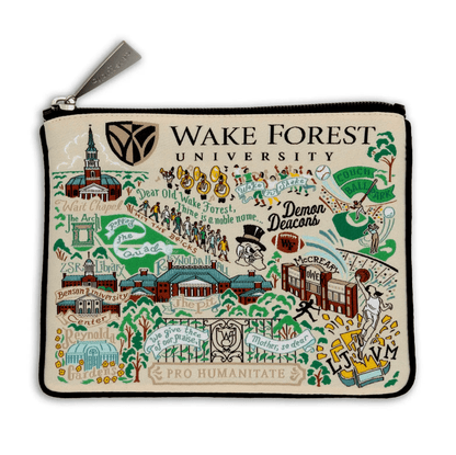 Wake Forest University Zip Pouch - Veranda Cafe & Mercantile