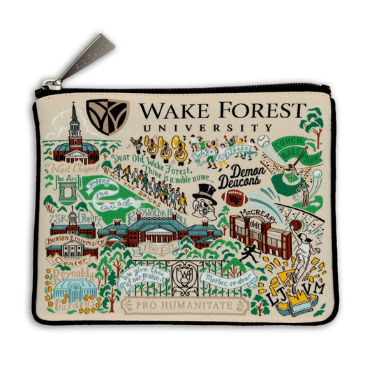 Wake Forest University Zip Pouch - Veranda Cafe & Mercantile