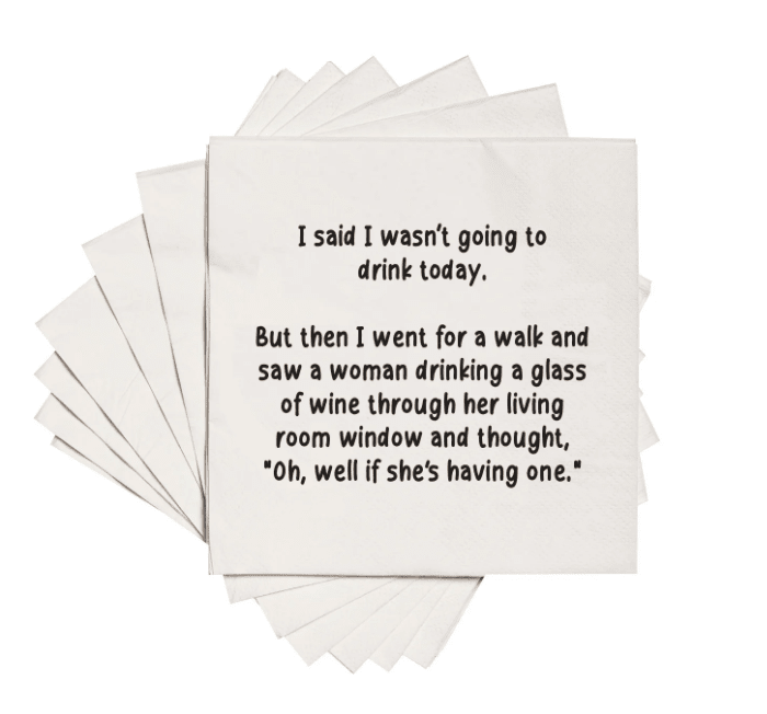 Wasn't Going to Drink Napkins - Veranda Cafe & Mercantile