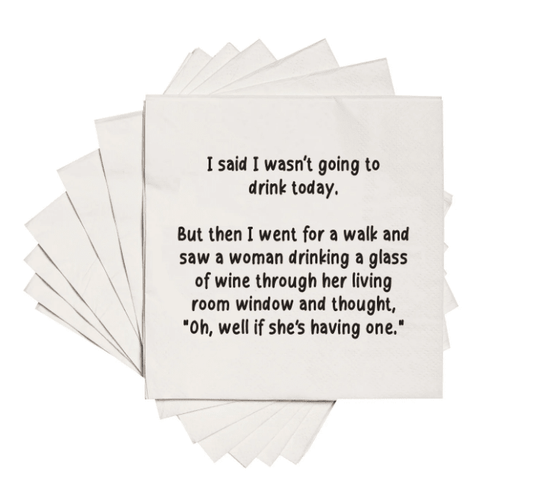 Wasn't Going to Drink Napkins - Veranda Cafe & Mercantile