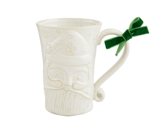 White Santa Mug - Veranda Cafe & Mercantile