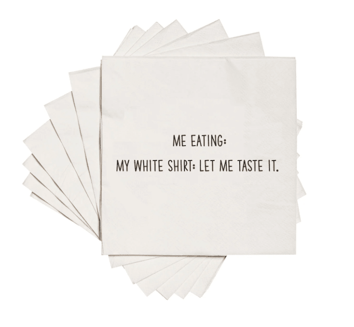 White Shirt Napkins - Veranda Cafe & Mercantile