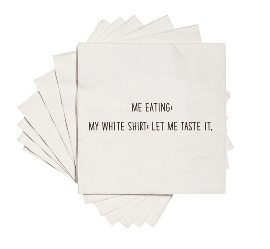 White Shirt Napkins - Veranda Cafe & Mercantile