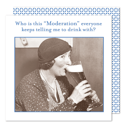 Who Is This "Moderation" Beverage Napkins - Veranda Cafe & Mercantile