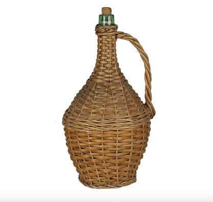 Wicker Covered Wine Bottle - Veranda Cafe & Mercantile