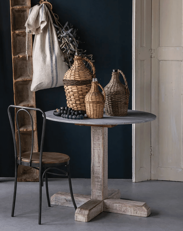 Wicker Covered Wine Bottle - Veranda Cafe & Mercantile