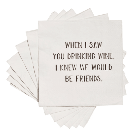 Wine Friends Napkins - Veranda Cafe & Mercantile