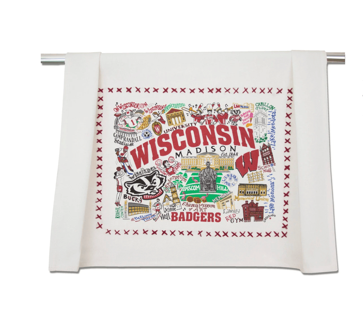 Wisconsin, University of Dish Towel - Veranda Cafe & Mercantile