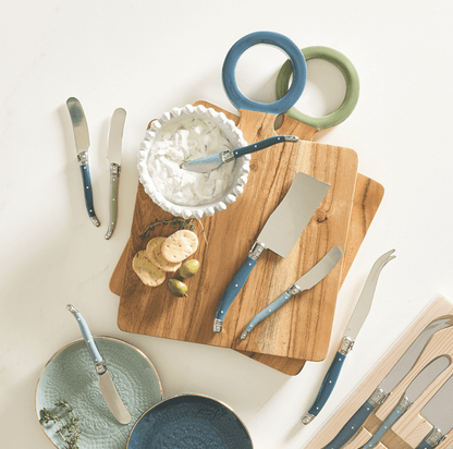 Wood Board with Enamel Handle - Small - Dark Sage - Veranda Cafe & Mercantile