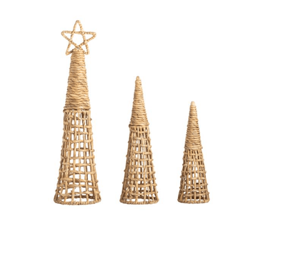 Woven Christmas Tree Set - Veranda Cafe & Mercantile