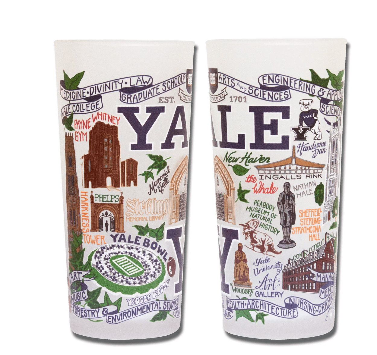 Yale University Drinking Glass Set - Veranda Cafe & Mercantile