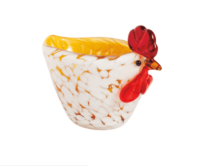 Yellow Tortoise Glass Chicken Tidbit - Veranda Cafe & Mercantile