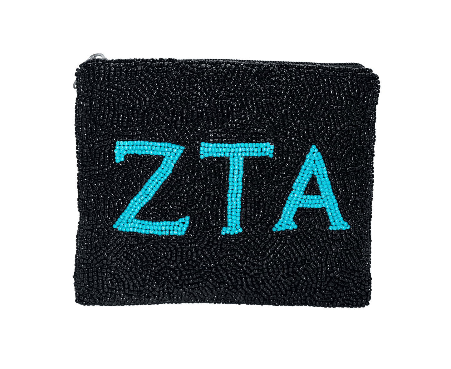 Zeta Tau Beaded Pouch - Veranda Cafe & Mercantile